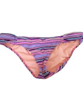 Victoria's Secret Pink & Purple Striped Bikini Bottom